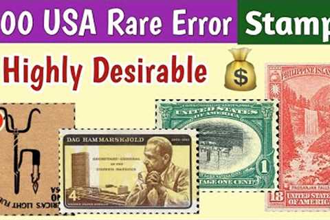 Most Expensive American Stamps - Part 3 | USA 100 Rare Valuable Invert Errors Philately