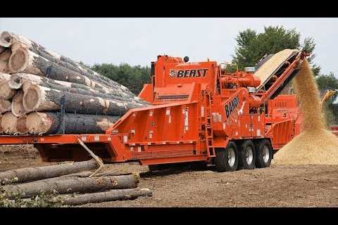 Dangerous Fastest Wood Chipper Machines Technology, Incredible Tree Shredder Working and Woodworking