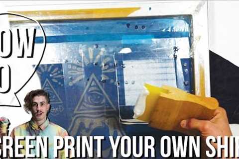 How To screen print your own shirt