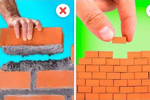 DIY MINIATURE HOUSE FROM LITTLE BRICKS || 5-MINI-te Decor Crafts!