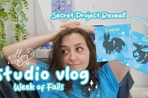 ✦ Studio Vlog no. 5 ✦ Secret Project Reveal! TEMU Haul & Week of Fails ✨