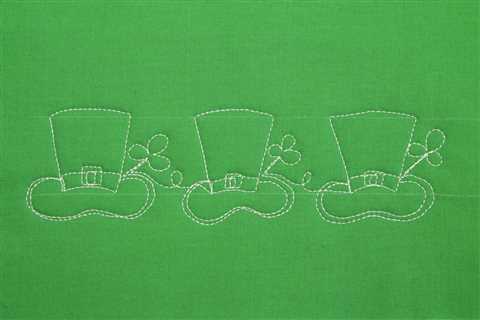 WeAllSew Tutorial: How to Free-motion Quilt a St. Patrick's Day Hat