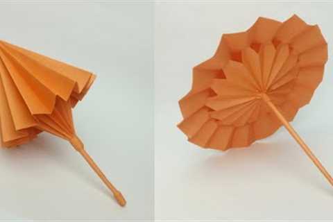 How To Make a Paper Umbrella That Open And Close // Origami Umbrella // mini paper Umbrella