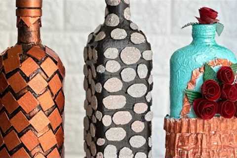 Simple And Beautiful Bottle Art| DIY Cardboard Bottle Decor Ideas| Budget Friendly Home Decor