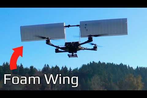 Can a Wing Increase Quadcopter Efficiency?