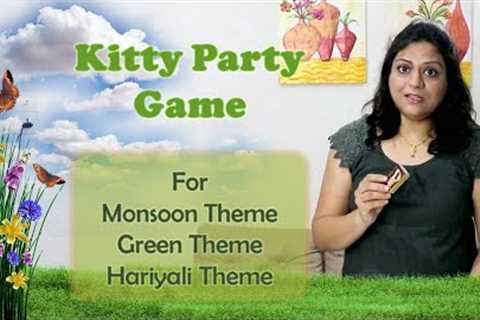 Monsoon theme kitty party game | Green theme Party Game | Kitty Games for ladies | Indoor games