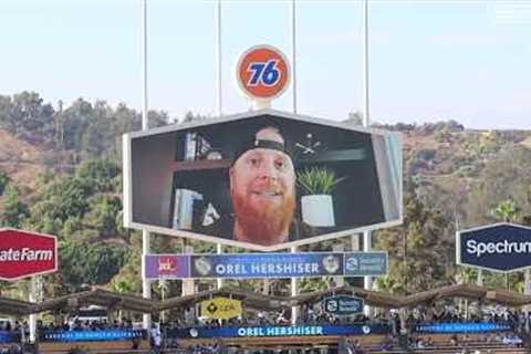 Dodgers pregame: Orel Hershiser Legends of Dodger Baseball ceremony