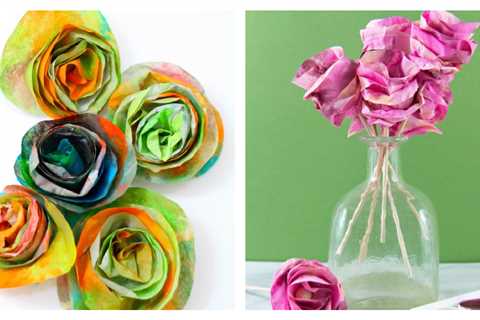 Beautiful & Easy Coffee Filter Flowers Craft Kids Can Make