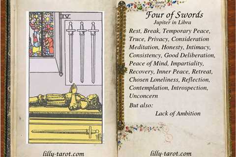 4 Of Swords Tarot Card Meaning: Embracing Rest And Reflection