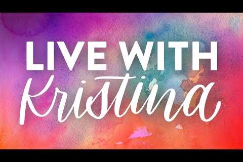 🔴 LIVE CRAFTING - Create a card with Kristina