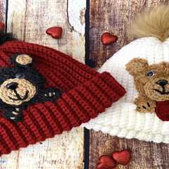 Crochet An Adorable 3D Teddy Bear Beanie With This Free Pattern