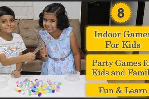 8 Indoor Games for kids | Primary, PrePrimary Kids Games | Fun games for Kids | Kids Party Games