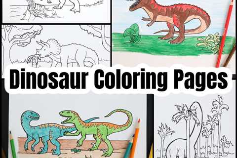 Five Awesome Dinosaur Coloring Pages