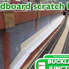 Buckland Junction 278. Building a scratch built model railway main platform in 2mm cardboard for £5.