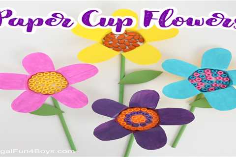 Paper Cup Flower Craft