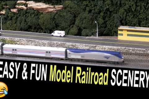 MODEL RAILROAD SCENERY! Easy & fun,  How To. using BARNES PRODUCTS