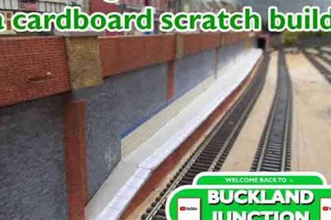 Buckland Junction 278. Building a scratch built model railway main platform in 2mm cardboard for £5.