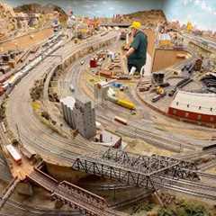 Large HO Scale Model Railroad Layout at The Highland Park Society of Model Railroad Engineers
