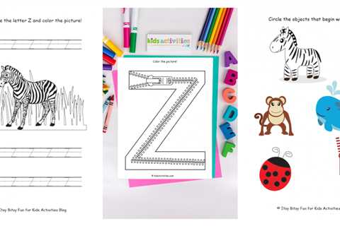 Free Letter Z Worksheets For Preschool & Kindergarten