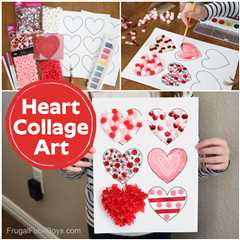 Heart Collage Art {Valentine’s Day Craft}