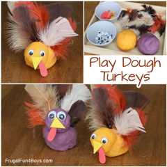 Play Dough Turkeys