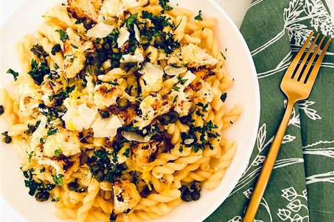 Crispy Caper + Roasted Cauliflower Pasta