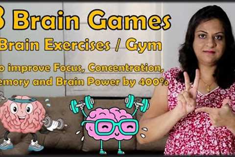 Brain Gym | 8 Simple Brain Boosting Activities | Ultimate Brain Exercises for focus | Brain Games