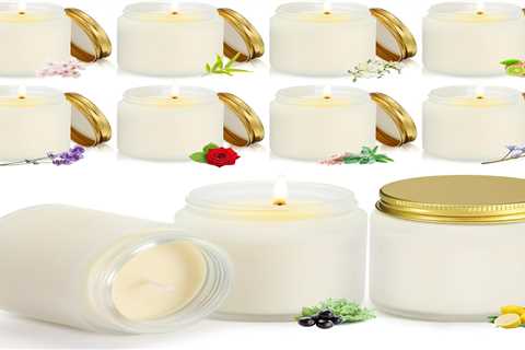 Yexiya Aromatherapy Candle Set - 50 Scented Soy Wax Jars for Relaxation & Gifts